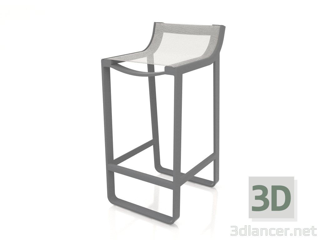 3D modeli Yarım bar taburesi (Antrasit) - önizleme