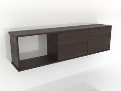 Étagère suspendue SHELF 7 (avec 1 section ouverte à gauche) 1400 mm (frêne noyer)
