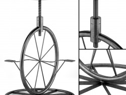 Tamborete de barra ajustável de roda de bicicleta de Charles