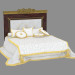 3d model Double bed in classic style 471 - preview