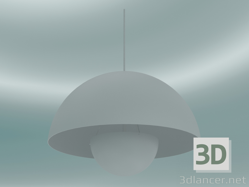 3d model Lámpara colgante Flowerpot (VP2, Ø50cm, H 36cm, Matt Light Grey) - vista previa