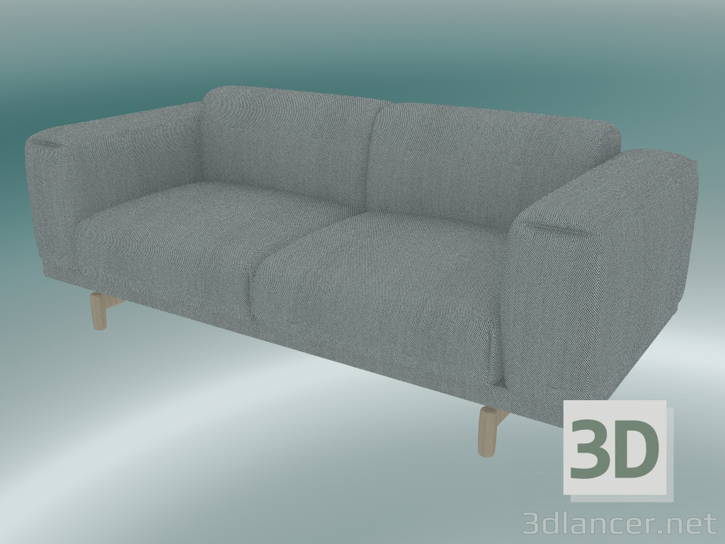 modèle 3D Canapé double Rest (Steelcut Trio 133) - preview