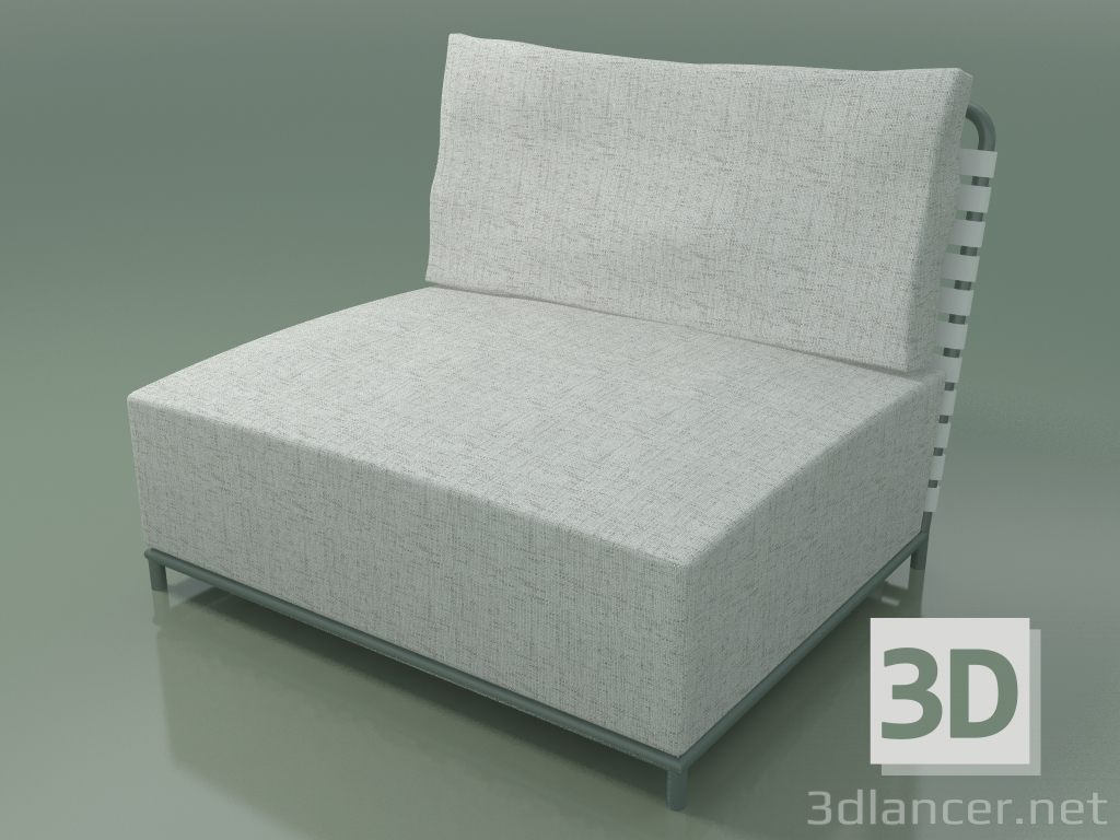 3d model Modular armchair without armrests InOut (806, ALLU-SA) - preview