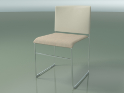 Stapelbarer Stuhl 6601 (Sitzpolsterung, Elfenbein aus Polypropylen, CRO)