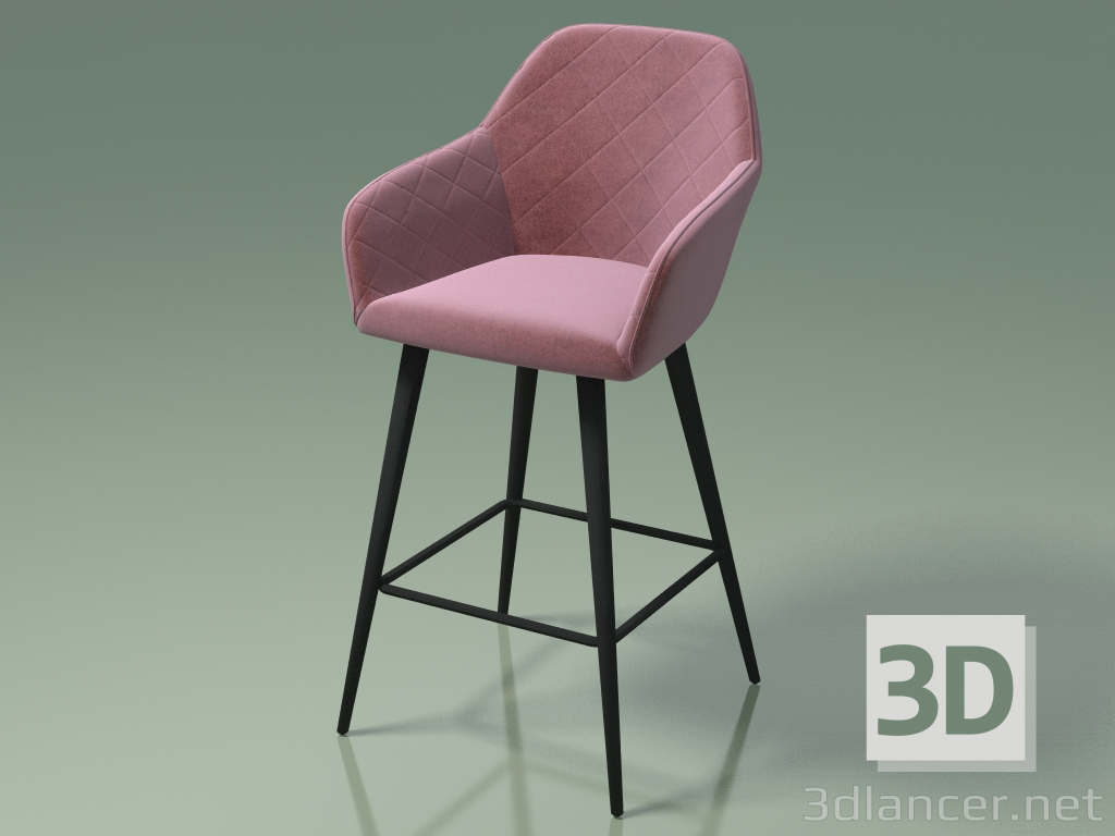 modèle 3D Chaise demi-bar Antiba (112919, grenade) - preview