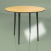 modèle 3D Table de cuisine Spoutnik 90 cm placage (marron foncé) - preview