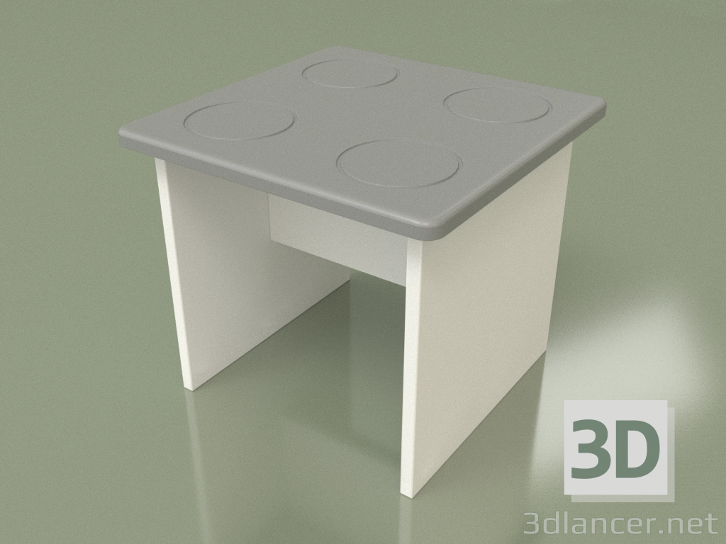 3d model Children's stool (Gray) - preview
