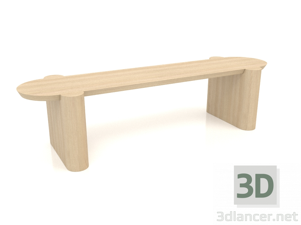 3d model Bench BK 03 (1400x400x350, wood white) - preview