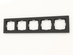 Rahmen für 5 Pfosten Favorit (schwarz, Glas)