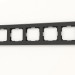 3d model Marco para 5 postes Favorit (negro, vidrio) - vista previa