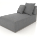 Modelo 3d Módulo de sofá seção 5 (cinza quartzo) - preview