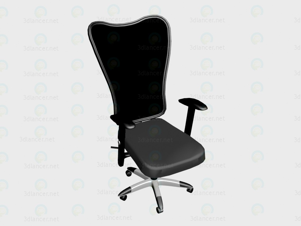 3d model Sillón Manolo (negro) - vista previa