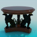 modèle 3D Table basse avec griffins - preview