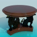 3d модель Журнальный стол с грифонами – превью