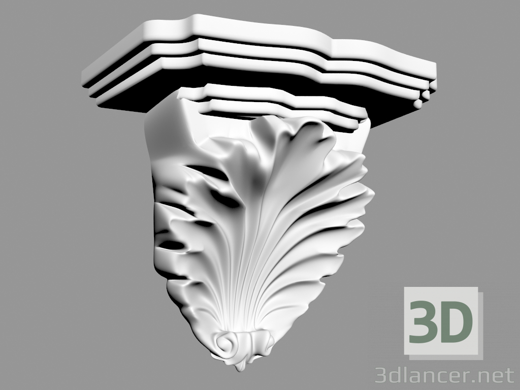 modello 3D Staffa (КР1) - anteprima