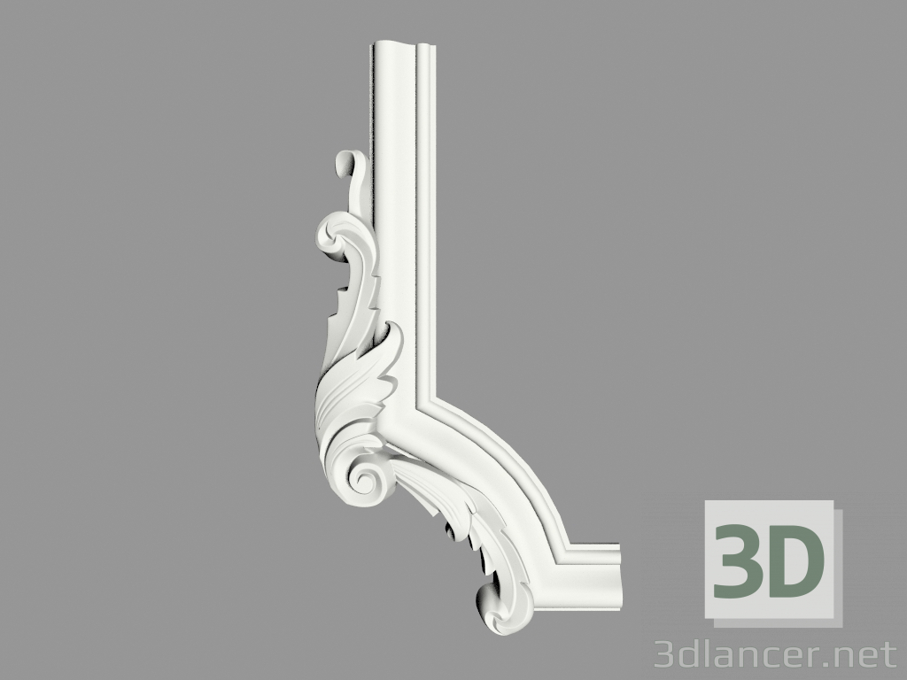 3D modeli Dekoratif köşe (TSU45) - önizleme