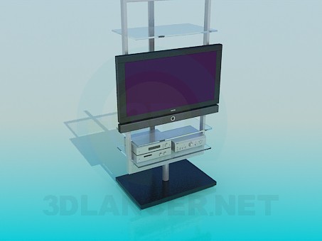 3d модель Телевизор с тюнером – превью 3d модель Телевизор с тюнером – превью