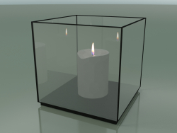 Caja de vidrio con vela (C205B)