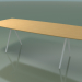 modèle 3D Table en forme de savon 5421 (H 74 - 100x240 cm, pieds 180 °, plaqué L22 chêne naturel, V12) - preview