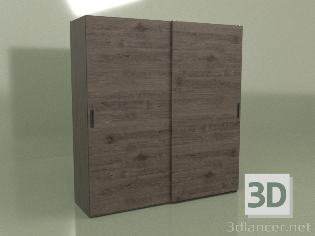 3D Modell Kleiderschrank 2 Türen Mn 120 (Mokka) - Vorschau