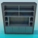 3d model Closet with shelves for TV - preview