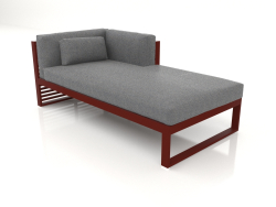 Modular sofa, section 2 right (Wine red)