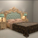 3D Klasik yatak modeli satın - render