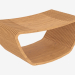 modèle 3D Table basse en bois Hula - preview