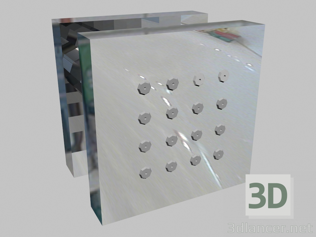 3D modeli Kare nozul Cascada (NAC 071K) - önizleme