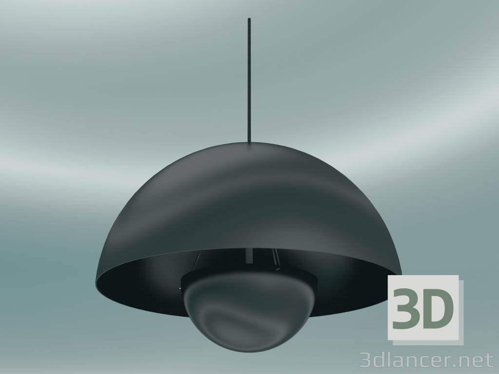 3 डी मॉडल लटकन दीपक फ्लावरपॉट (VP2, lamp50cm, H 36cm, Dark Green) - पूर्वावलोकन