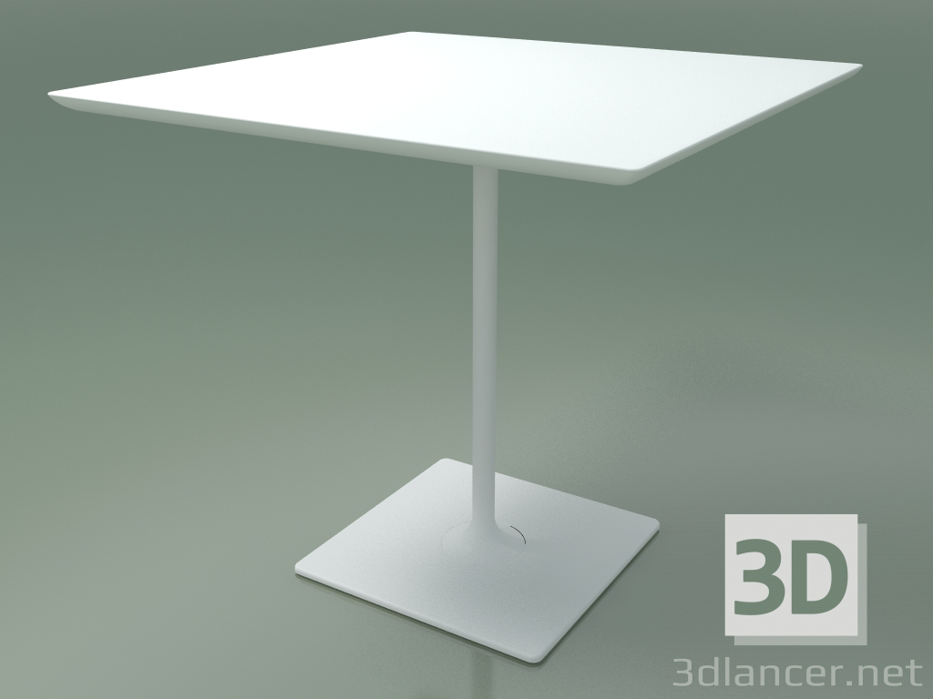 3D Modell Quadratischer Tisch 0698 (H 74 - 79 x 79 cm, F01, V12) - Vorschau