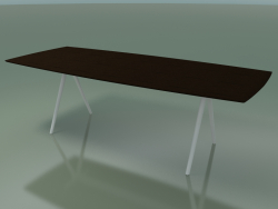 Soap-shaped table 5421 (H 74 - 100x240 cm, 180 ° legs, veneered L21 wenge, V12)
