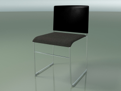स्टैकेबल कुर्सी 6601 (सीट असबाब, पॉलीप्रोपाइलीन ब्लैक, सीआरओ)