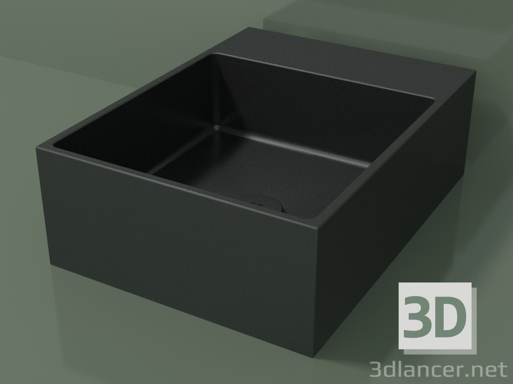 modello 3D Lavabo da appoggio (01UN11302, Deep Nocturne C38, L 36, P 48, H 16 cm) - anteprima