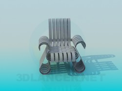 Armchair with spines