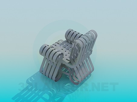 modelo 3D Sillón con espinas - escuchar modelo 3D Sillón con espinas - escuchar