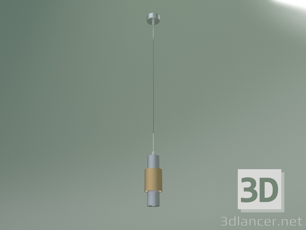 3d модель Подвесной светодиодный светильник Bento 50204-1 (матовое серебро-матовое золото) – превью
