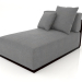 Modelo 3d Seção 5 do módulo do sofá (preto) - preview