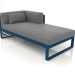 3D Modell Modulares Sofa, Abschnitt 2 rechts (Graublau) - Vorschau