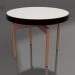 3d model Coffee table round Ø60 (Black, DEKTON Sirocco) - preview