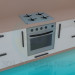 modello 3D Cucina, set completo - anteprima