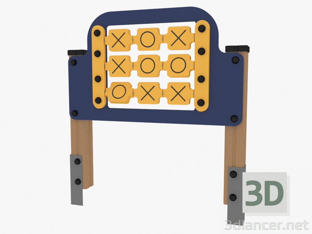 modello 3D Pannello Tic-tac-toe (4027) - anteprima