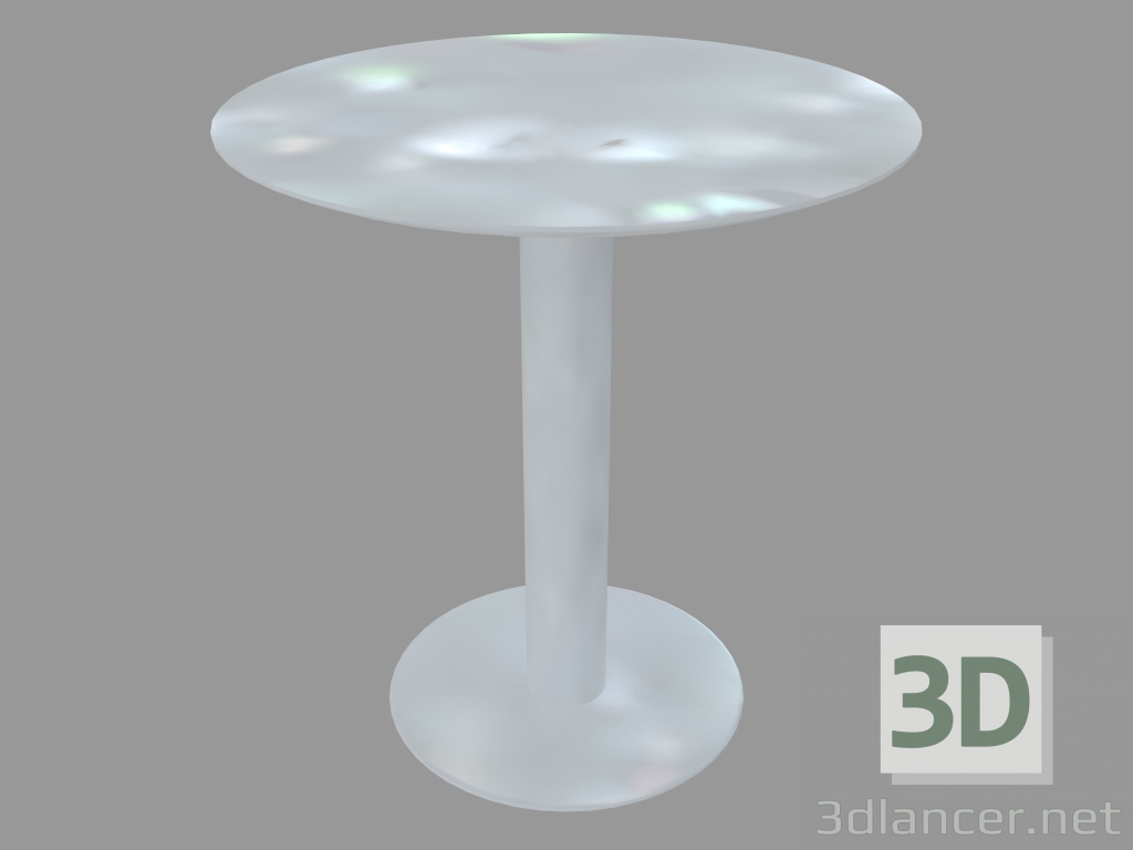 3d model Dining table (white lacquered D70) - preview