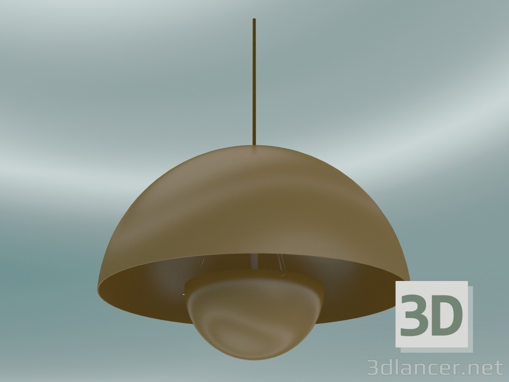 3d model Lámpara colgante Flowerpot (VP2, Ø50cm, H 36cm, Mostaza) - vista previa