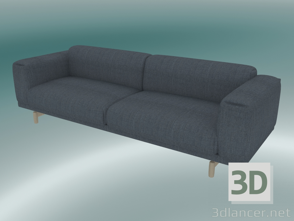 modello 3D Riposo triplo divano (Fiord 171) - anteprima
