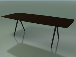 Soap-shaped table 5421 (H 74 - 100x240 cm, 180 ° legs, veneered L21 wenge, V44)