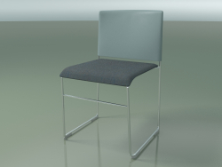 Stackable chair 6601 (seat upholstery, polypropylene Petrol, CRO)