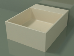 Countertop washbasin (01UN11302, Bone C39, L 36, P 48, H 16 cm)