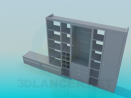 3d model Wardrobe - preview 3d model Wardrobe - preview