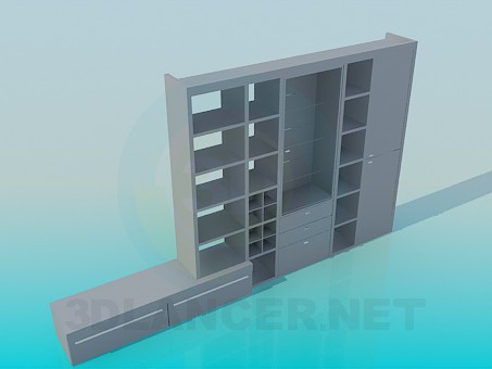 3d model Wardrobe - preview 3d model Wardrobe - preview